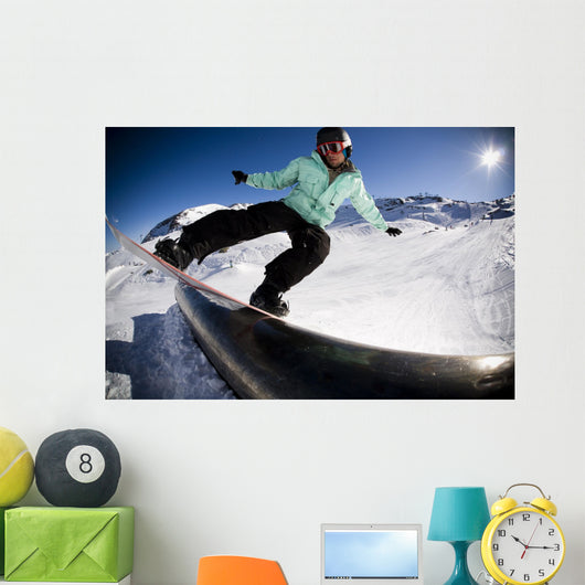 Snowboard Stunt Extreme Wall Decal