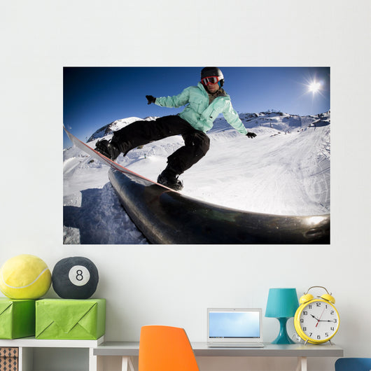 Snowboard Stunt Extreme Wall Decal