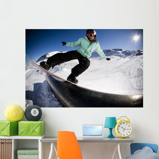 Snowboard Stunt Extreme Wall Decal