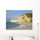 Deserted Beach Etretat Wall Decal