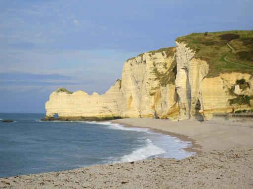 Deserted Beach Etretat Wall Decal