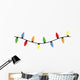 String Christmas Lights Can Wall Decal