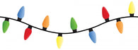 String Christmas Lights Can Wall Decal