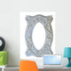 Floral Frame-window Baroque Stone Wall Decal