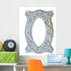 Floral Frame-window Baroque Stone Wall Decal