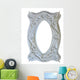 Floral Frame-window Baroque Stone Wall Decal