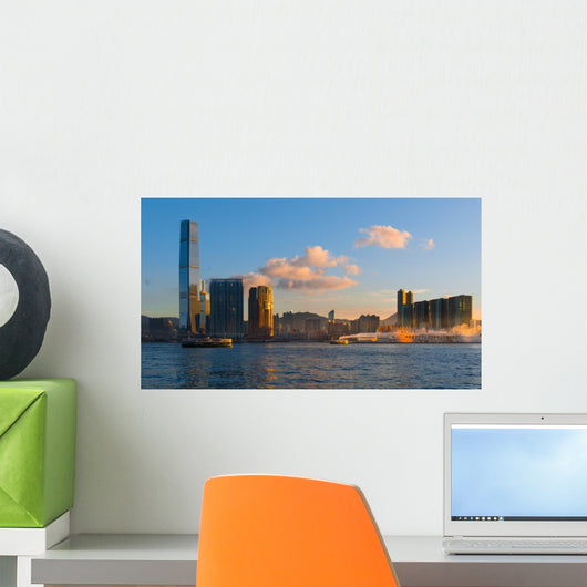 Hongkong Cityscape Hongkong Business Wall Decal