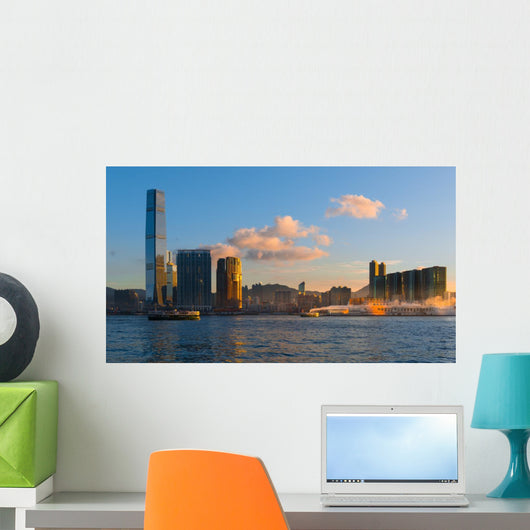 Hongkong Cityscape Hongkong Business Wall Decal