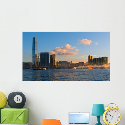 Hongkong Cityscape Hongkong Business Wall Decal
