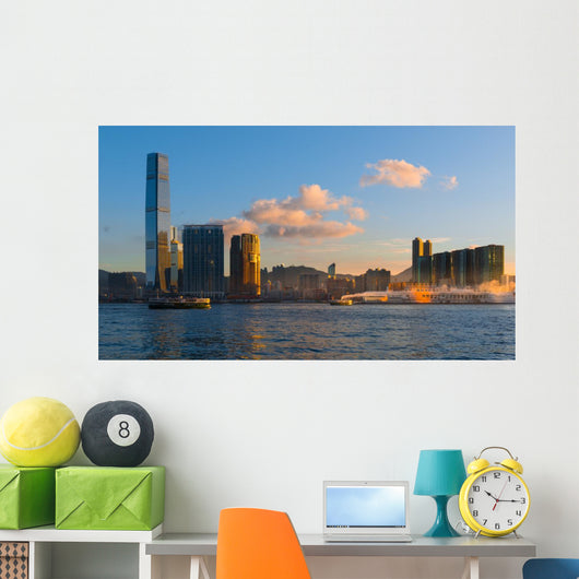 Hongkong Cityscape Hongkong Business Wall Decal