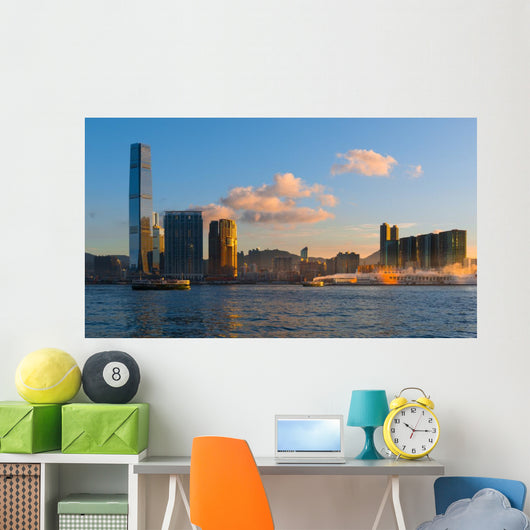 Hongkong Cityscape Hongkong Business Wall Decal