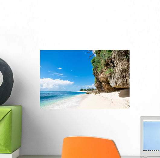 Tropical Beach with White Wall Decal