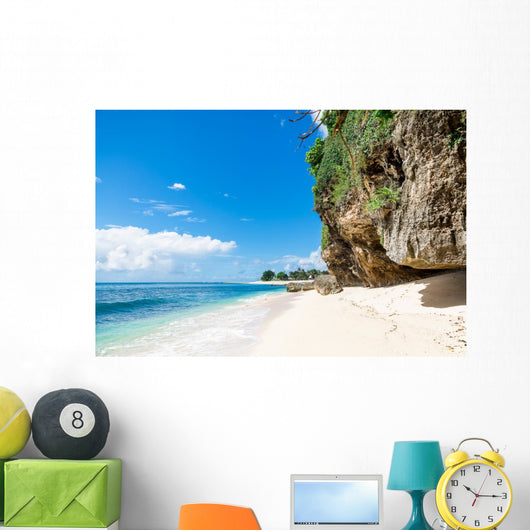 Tropical Beach with White Wall Decal