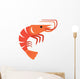 Vector Color Prawn Wall Decal
