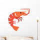 Vector Color Prawn Wall Decal