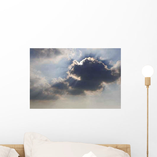 Dramatic Sky with Sunbeams Wall Decal