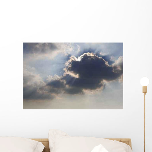 Dramatic Sky with Sunbeams Wall Decal