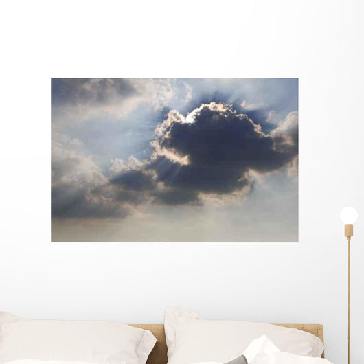 Dramatic Sky with Sunbeams Wall Decal