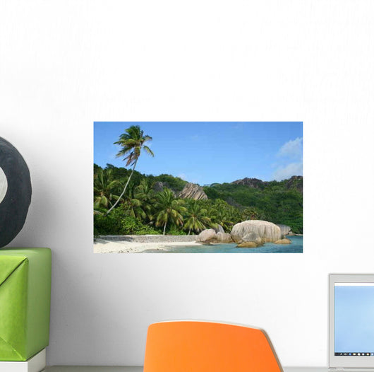Anse Source D'argent à La Digue Aux Seychelles Wall Mural
