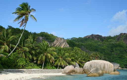 Anse Source D'argent à La Digue Aux Seychelles Wall Mural