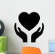 Healthcare Hands Holding Heart Wall Decal