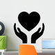 Healthcare Hands Holding Heart Wall Decal