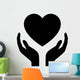 Healthcare Hands Holding Heart Wall Decal