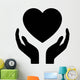 Healthcare Hands Holding Heart Wall Decal