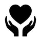 Healthcare Hands Holding Heart Wall Decal
