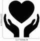 Healthcare Hands Holding Heart Wall Decal