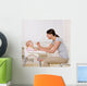 Mother Feeding Hungry Baby Wall Decal