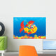 Fish Diver Wall Decal