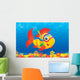 Fish Diver Wall Decal