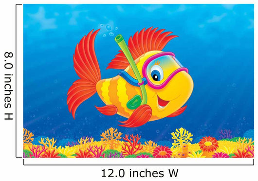 Fish Diver Wall Decal