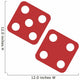 Red Gambling Dice Flat Wall Decal