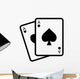 Blackjack Poker Cards with Wall Decal