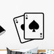 Blackjack Poker Cards with Wall Decal