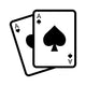 Blackjack Poker Cards with Wall Decal
