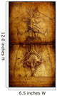 Photo Vitruvian Man Leonardo Wall Decal