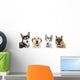 Cute Dogs White Wall Decal