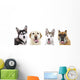Cute Dogs White Wall Decal