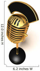 Retro Microphone Wall Decal