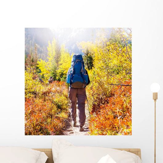 Hike Autumn Season Wall Decal