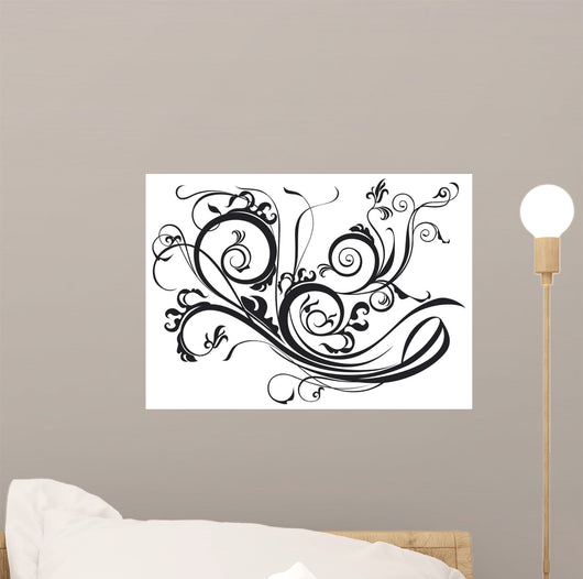 Ornate Scroll Wall Decal