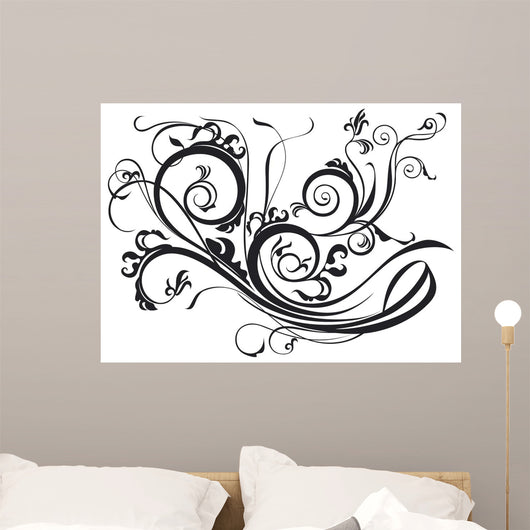 Ornate Scroll Wall Decal