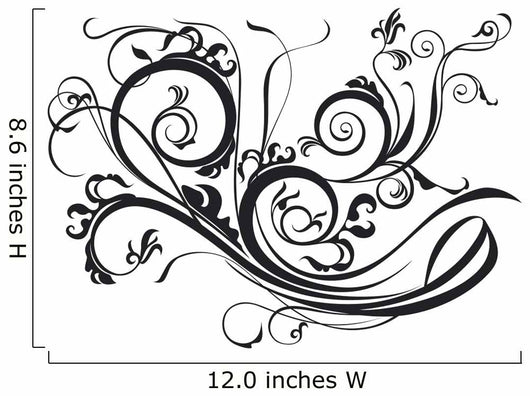 Ornate Scroll Wall Decal