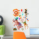 Watercolor Circus Wall Decal Sticker Set