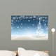 Winter with Christmas Tree Wall Decal