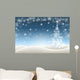 Winter with Christmas Tree Wall Decal
