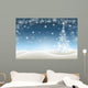 Winter with Christmas Tree Wall Decal